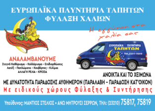 ΕΥΡΩΠΑΙΚΑ ΠΛΥΝΤΗΡΙΑ ΤΑΠΗΤΩΝ